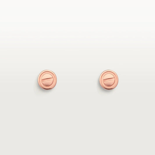 [Stars Jewelry]LOVE EARRINGS PINK GOLD 10MM