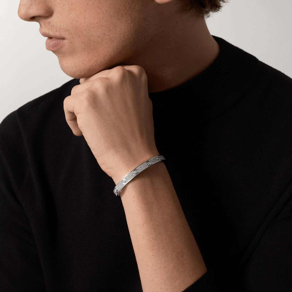 [Stars Jewelry]LOVE BRACELET 6.1MM DIAMOND-PAVED 10 BIG DIAMONDS
