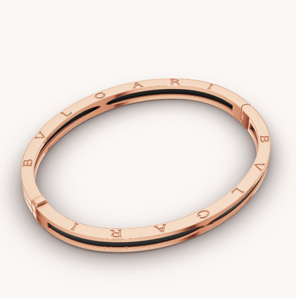 [Stars Jewelry]ZERO 1 PINK GOLD WITH BLACK CERAMIC BRACELET