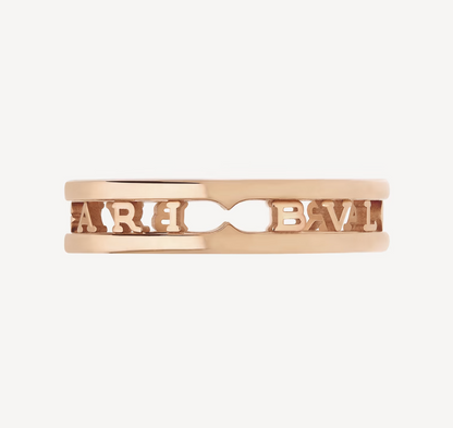 [Stars Jewelry]ZERO 1 ONE-BAND WITH OPENWORK LOGO SPIRAL RING