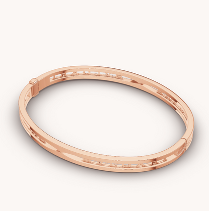 [Stars Jewelry]ZERO 1 SPIRAL LOGO PINK GOLD BRACELET