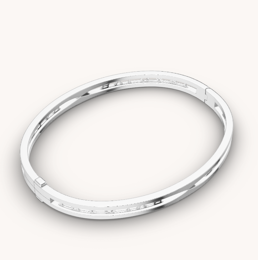 [Stars Jewelry]ZERO 1 SPIRAL LOGO SILVER BRACELET
