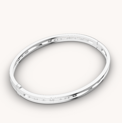[Stars Jewelry]ZERO 1 SPIRAL LOGO SILVER BRACELET