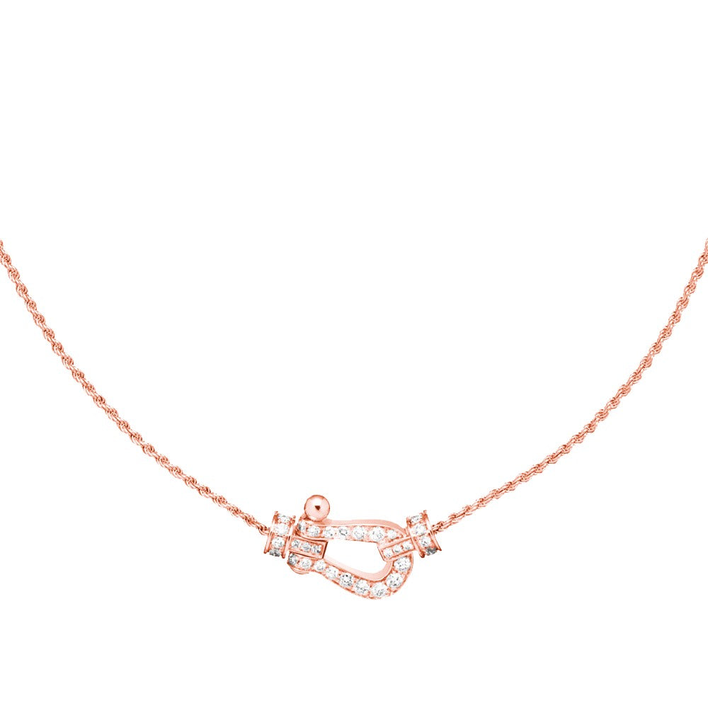 [Stars Jewelry]FORCE 10 PINK GOLD DIAMOND NECKLACE