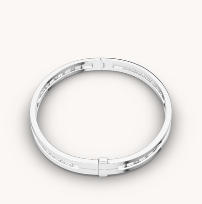 [Stars Jewelry]ZERO 1 SPIRAL LOGO SILVER BRACELET