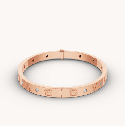 [Stars Jewelry]ZERO 1 PINK GOLD 12 DIAMONDS BRACELET