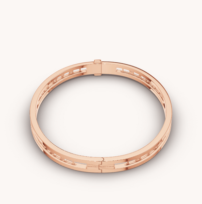 [Stars Jewelry]ZERO 1 SPIRAL LOGO PINK GOLD BRACELET