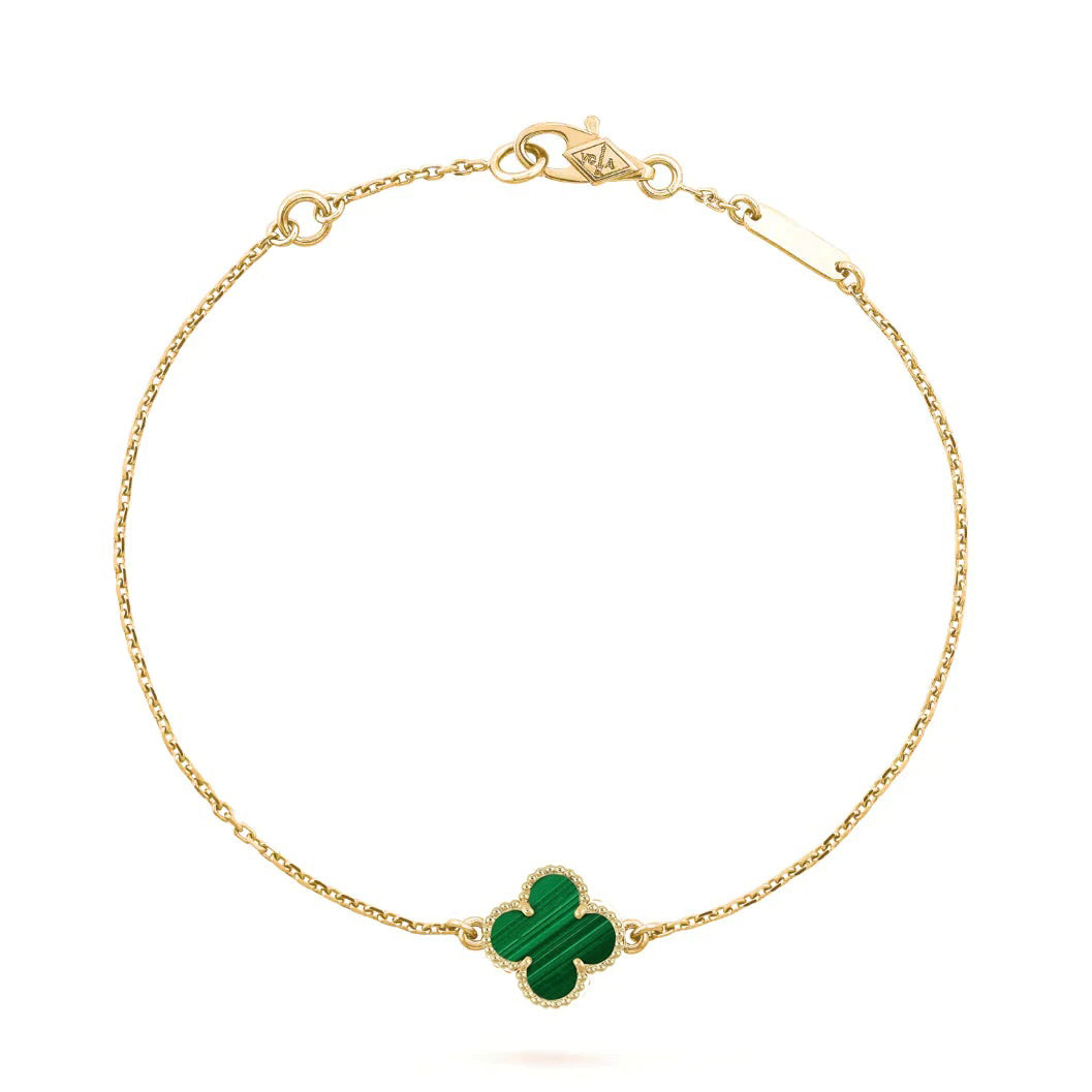 [Stars Jewelry]CLOVER BRACELET MALACHITE 1 MOTIF