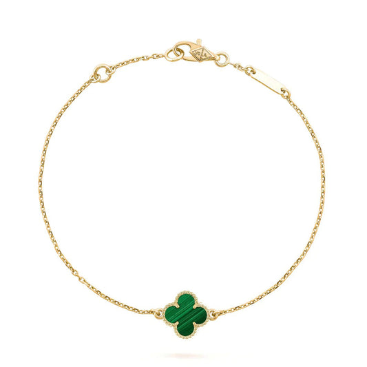 [Stars Jewelry]CLOVER BRACELET MALACHITE 1 MOTIF