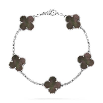[Stars Jewelry] CLOVER 5 MOTIF GRAY MOP BRACELET COLLECTION