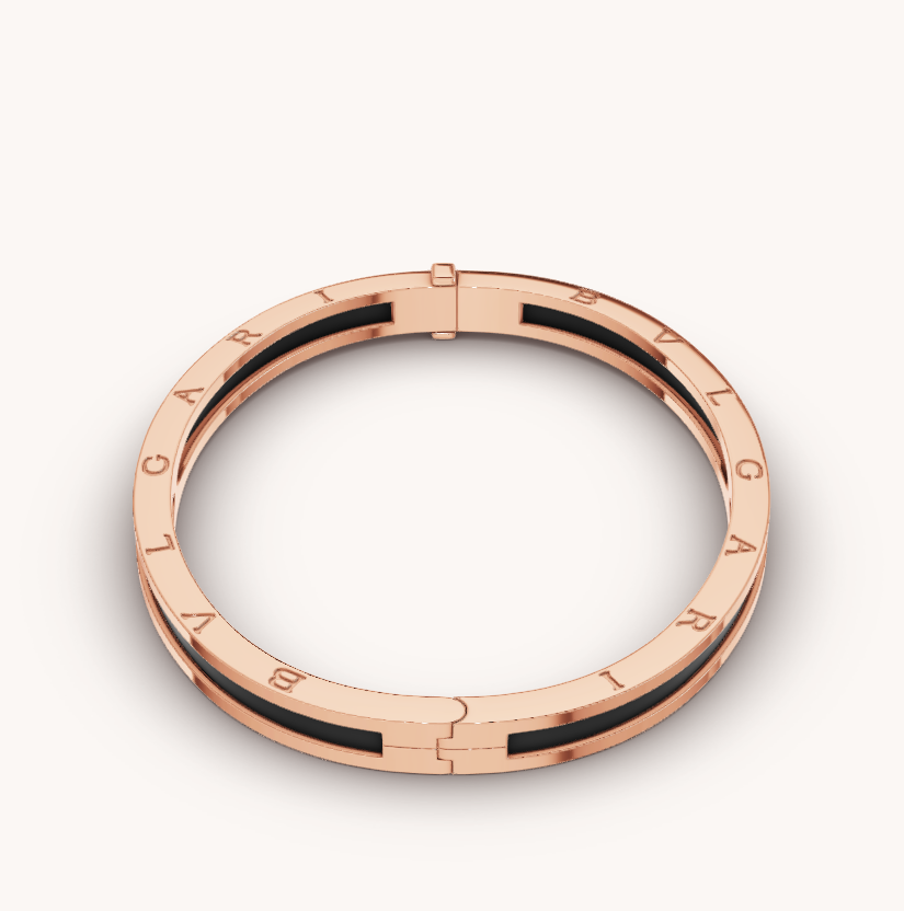 [Stars Jewelry]ZERO 1 PINK GOLD WITH BLACK CERAMIC BRACELET