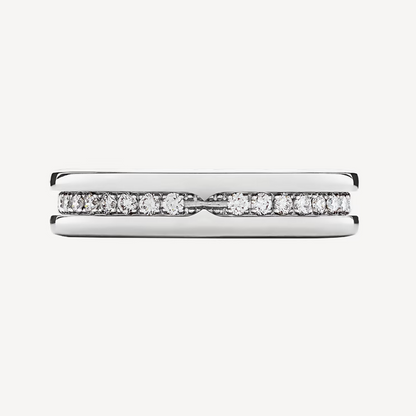 [Stars Jewelry]ZERO 1 ONE-BAND PAVED DIAMONDS ON THE SPIRAL RING