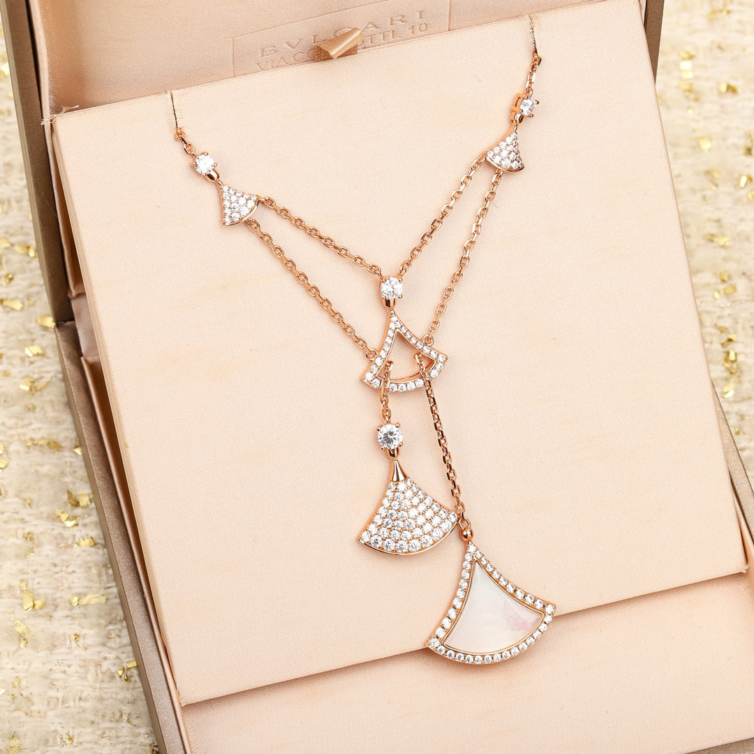 [Stars Jewelry]BVLGARI Divas’ Dream Multi-Fan Tassel Necklace