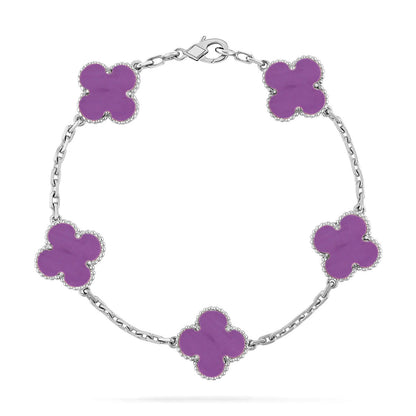 [Stars Jewelry] CLOVER 5 MOTIF VIOLET BRACELET COLLECTION