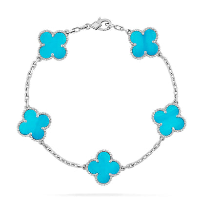 [Stars Jewelry] CLOVER 5 MOTIF TURQUOISE BRACELET COLLECTION