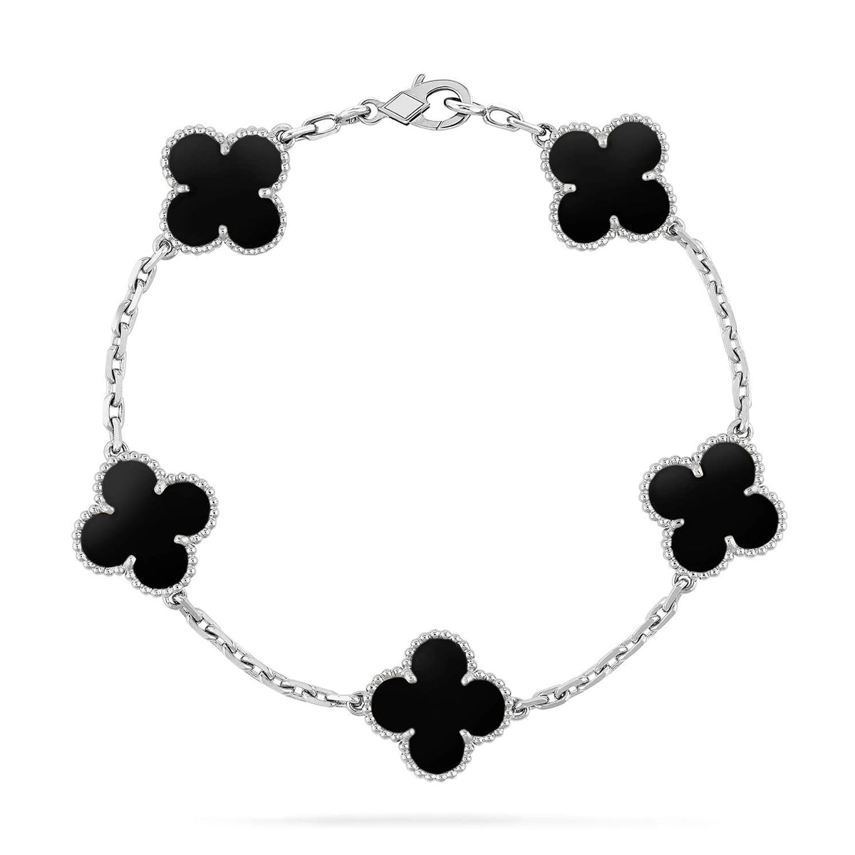 [Stars Jewelry] CLOVER 5 MOTIF ONYXS BRACELET COLLECTION