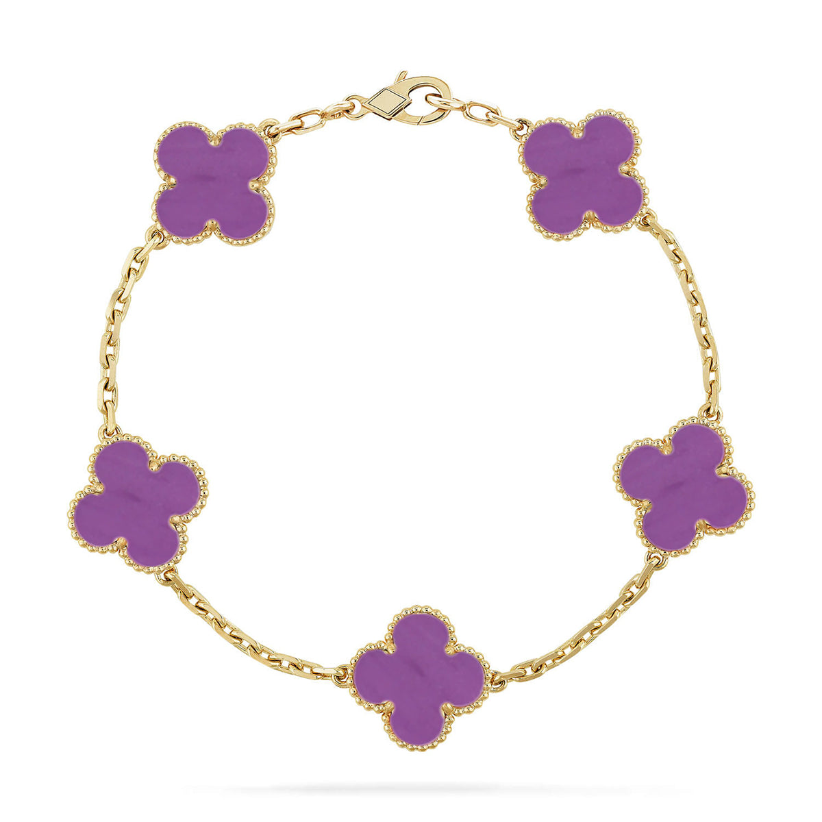 [Stars Jewelry] CLOVER 5 MOTIF VIOLET BRACELET COLLECTION