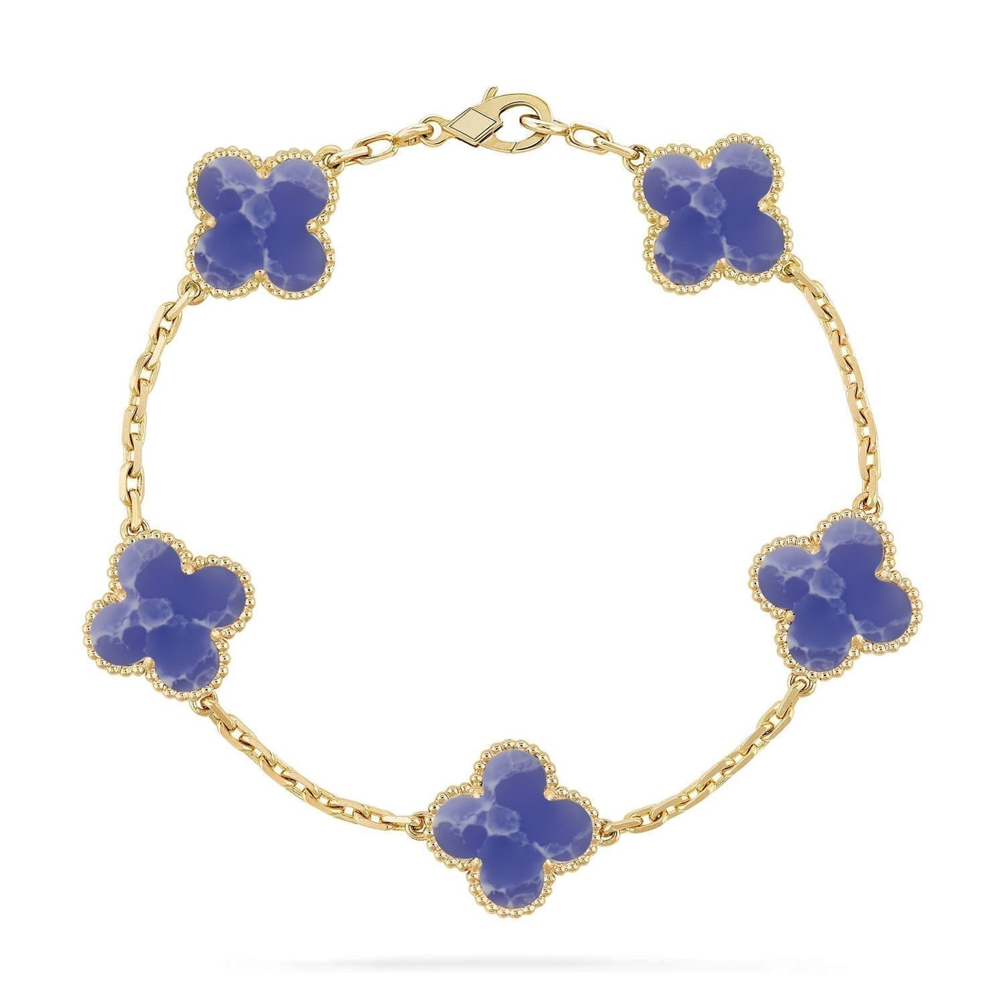 [Stars Jewelry]CLOVER 5 MOTIF BLUE VEINS BRACELET COLLECTION