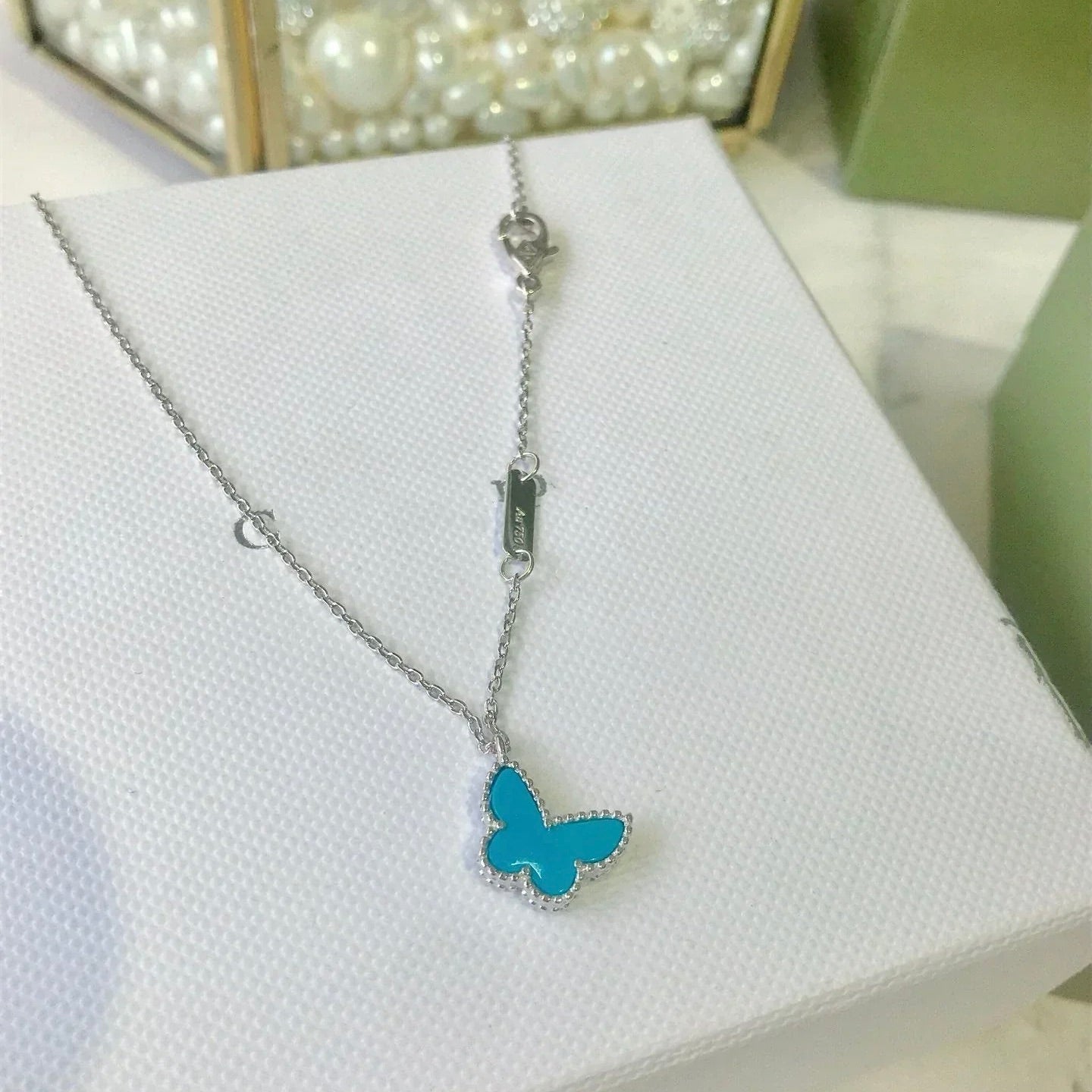 [Stars Jewelry]BUTTERFLY TURQUOISE BUTTERFLY BRACELET SILVER