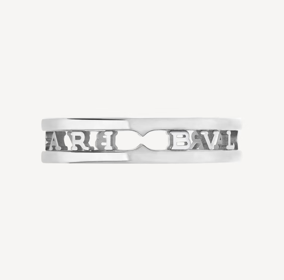 [Stars Jewelry]ZERO 1 ONE-BAND WITH OPENWORK LOGO SPIRAL RING