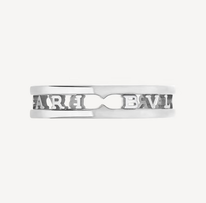 [Stars Jewelry]ZERO 1 ONE-BAND WITH OPENWORK LOGO SPIRAL RING