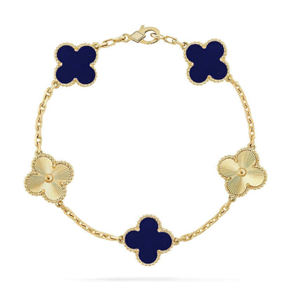 [Stars Jewelry]CLOVER 5 MOTIF LAPIS LAZULI BRACELET COLLECTION