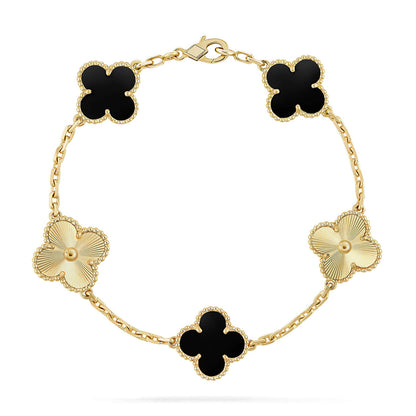 [Stars Jewelry] CLOVER 5 MOTIF ONYXS BRACELET COLLECTION
