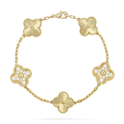 [Stars Jewelry] CLOVER 5 MOTIF LASER BRACELET COLLECTION