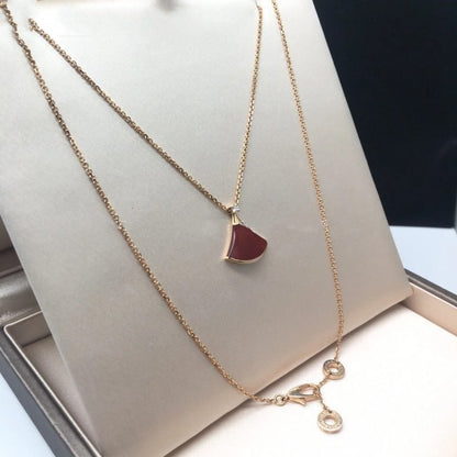 [Stars Jewelry]DREAM NECKLACE CARNELIAN 1 DIAMOND
