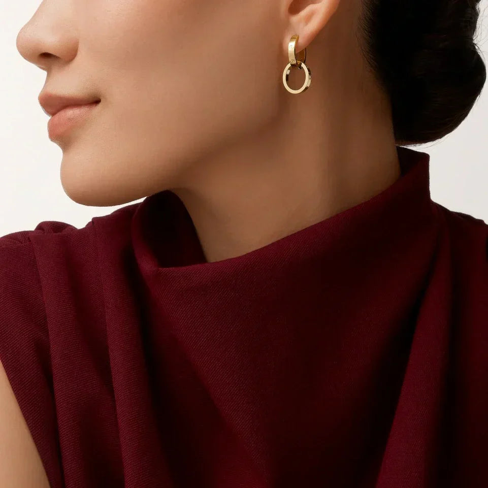 [Stars Jewelry]LOVE 3.3MM DANGLE EARRINGS