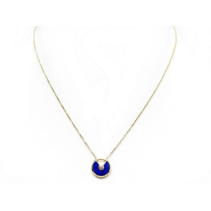[Stars Jewelry]AMULETTE ROSE GOLD AGATE NECKLACE