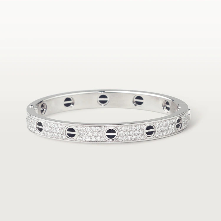 [Stars Jewelry]LOVE BRACELET 6.1MM DIAMOND-PAVED CERAMIC