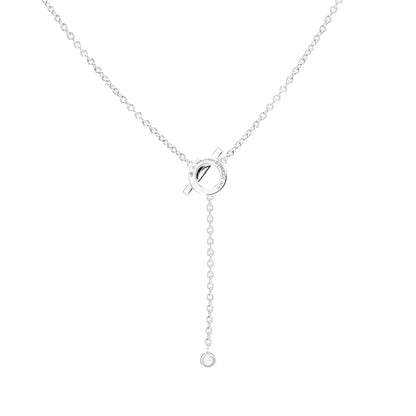 [Stars Jewelry]FINESSE SILVER DIAMOND NECKLACE