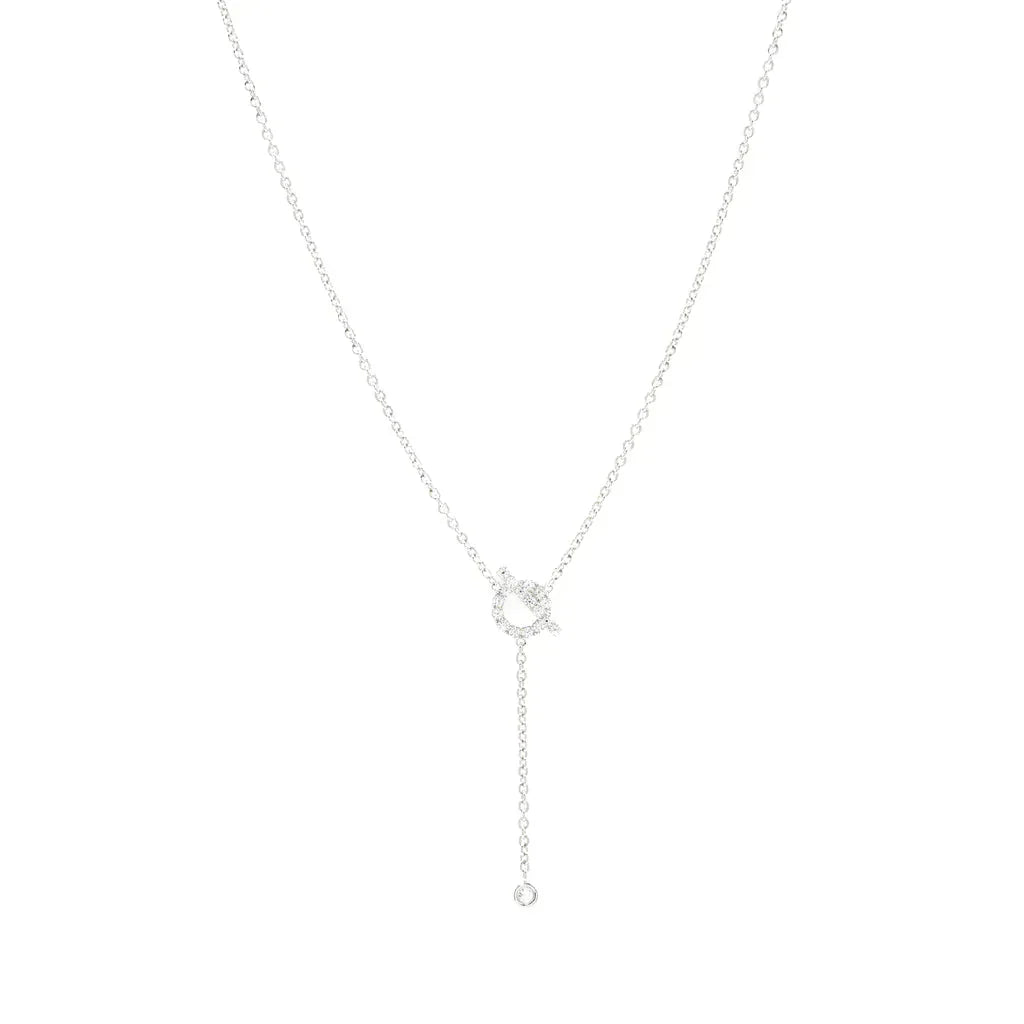 [Stars Jewelry]FINESSE SILVER DIAMOND NECKLACE