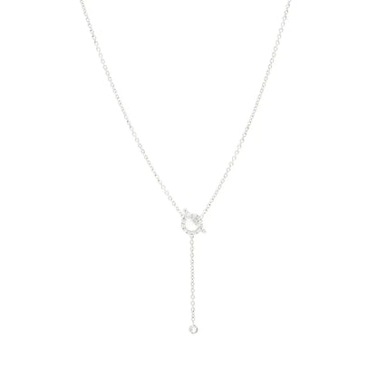 [Stars Jewelry]FINESSE SILVER DIAMOND NECKLACE