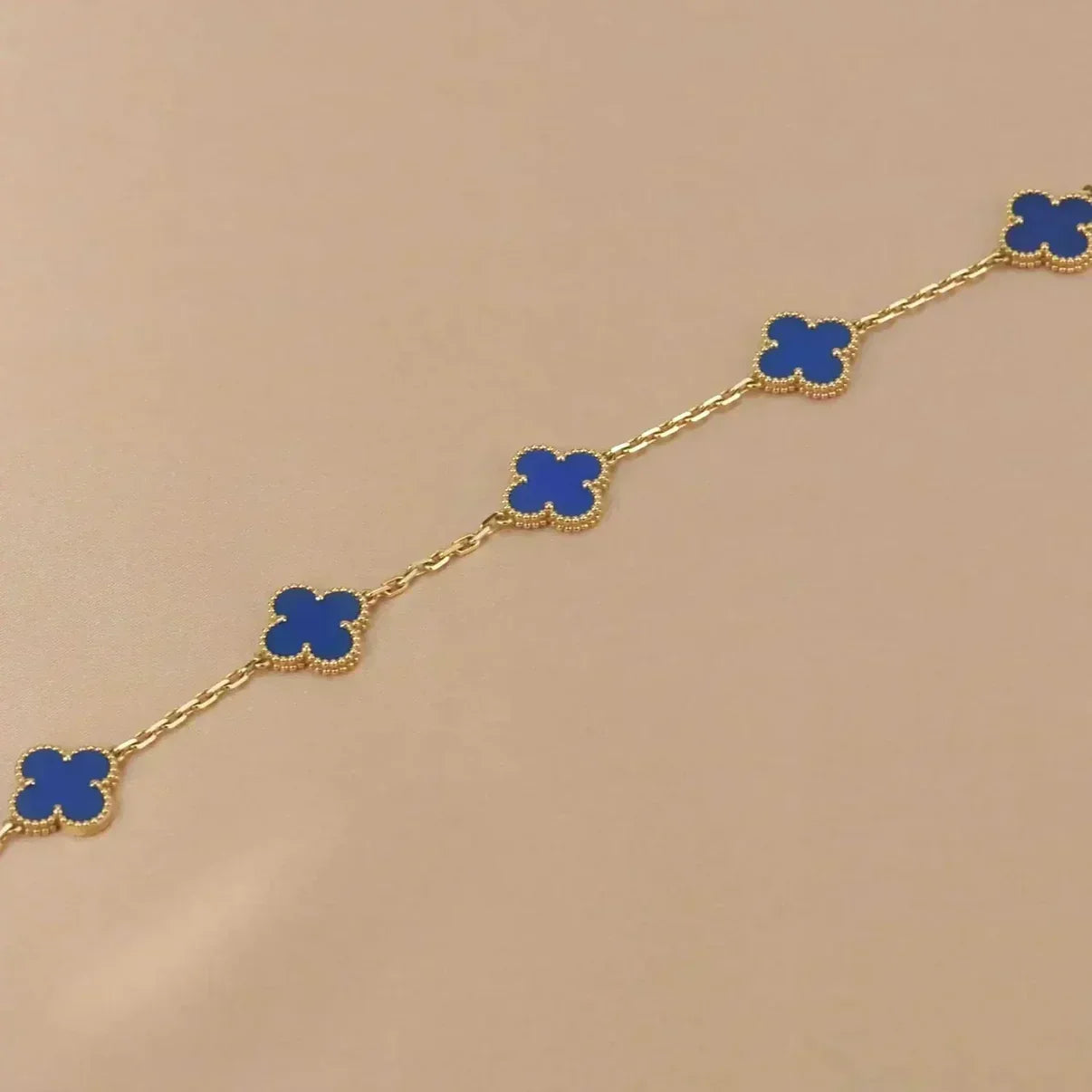 [Stars Jewelry] CLOVER 5 MOTIF BLUE AGATE BRACELET COLLECTION