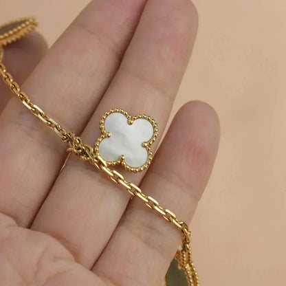 [Stars Jewelry]LUCKY SPRING 5 MOTIF GOLD BRACELET