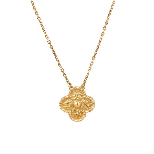 [Stars Jewelry]CLOVER 15MM  BRONZING NECKLACE