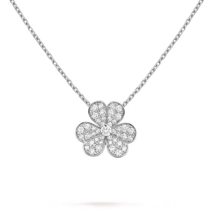[Stars Jewelry]CLOVER DIAMOND NECKLACE SILVER