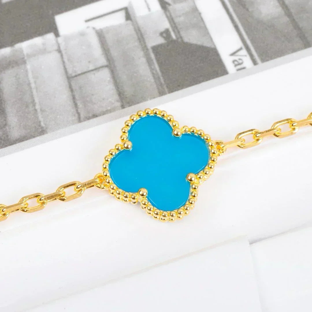 [Stars Jewelry] CLOVER 5 MOTIF TURQUOISE BRACELET COLLECTION