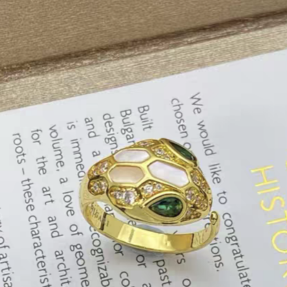 [Stars Jewelry]BRAND NEW ASSORTED SNAKE HEAD MOTHER OF PEARL RINGS