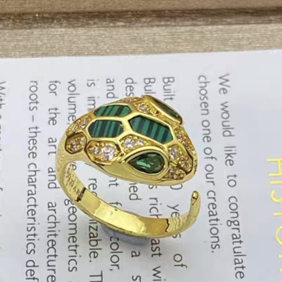 [Stars Jewelry]BRAND NEW ASSORTED SNAKE HEAD MALACHITE RINGS