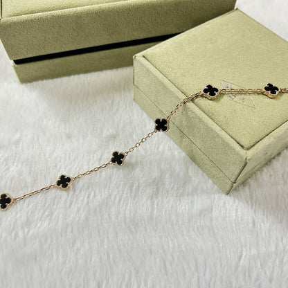 [Stars Jewelry]CLOVER 6 MOTIF  ONYXS BRACELET