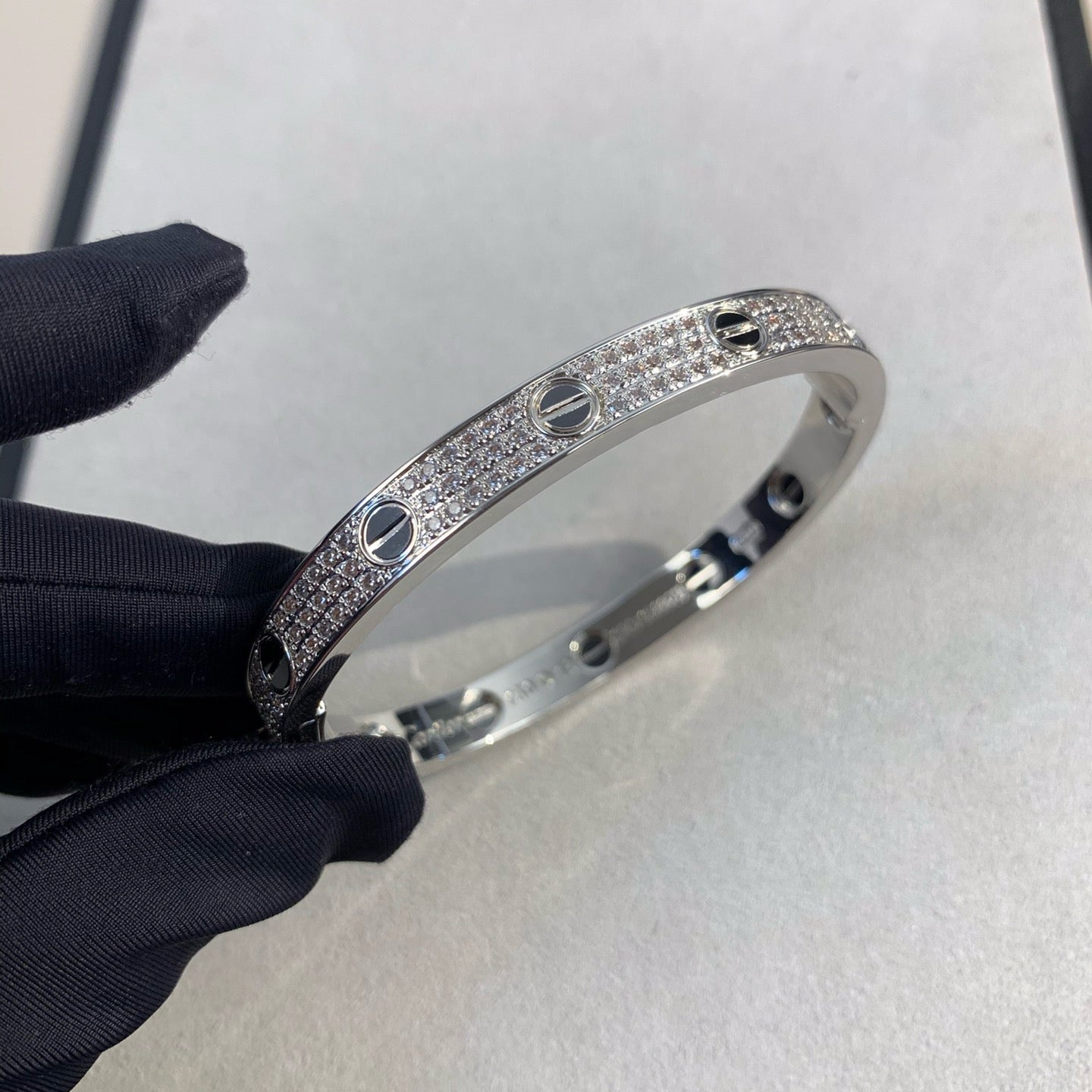 [Stars Jewelry]LOVE BRACELET 6.1MM DIAMOND-PAVED CERAMIC