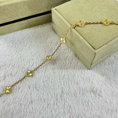 [Stars Jewelry]CLOVER 6 MOTIF DIAMOND BRACELET