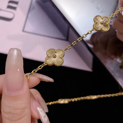 [Stars Jewelry]CLOVER 10 MOTIFS LASER NECKLACE