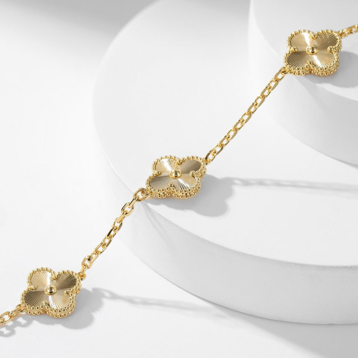 [Stars Jewelry]CLOVER 10 MOTIFS LASER NECKLACE