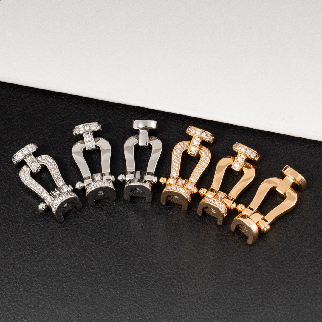 [Stars Jewelry]FORCE LARGE HORSESHOE HALF DIAMOND BRACELET GOLD