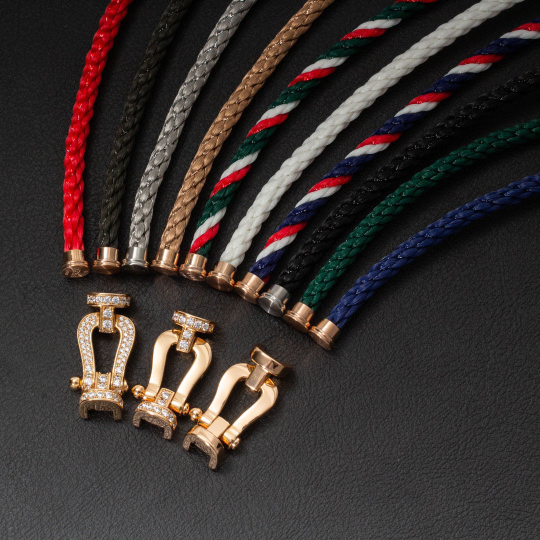 [Stars Jewelry]FORCE LARGE HORSESHOE HALF DIAMOND BRACELET SILVER