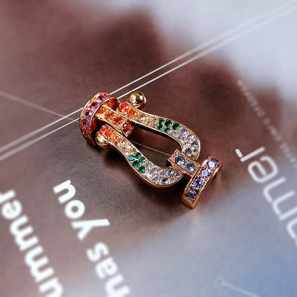 [Stars Jewelry]FORCE LARGE HORSESHOE  COLORED DIAMOND BRACELET ROSE GOLD